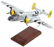 B - 25J Mitchell Airplane Model, Silver