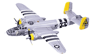 B - 25J  Mitchell  "Executive Sweet", Wood Airplane Model, Silver