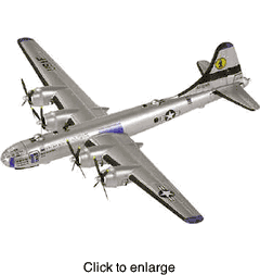B - 29  "ATOMIC TOM"   Die Cast Model Airplane by Corgi - click to enlarge