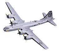 B - 29 Superfortress Model Airplane "Circle X Tail", Silver