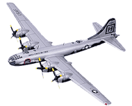 B - 29 Superfortress Model Airplane "Lucky Strike", Silver