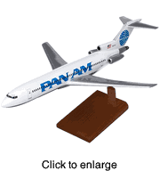 B727-200 PanAm Model Airplane - click to enlarge