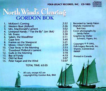 Back of CD