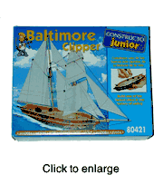 Baltimore Clipper Wood Model Junior Kit by Constructo - click to enlarge
