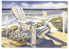 Beach Nautical Note Cards