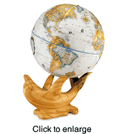 Blue Ocean Dolphin Globe - click to enlarge
