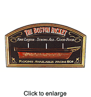 Boston Packet Pubsign - click to enlarge