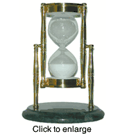 Brass and Marble 30 Minute Hourglass - click to enlarge