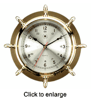Brass Clock - click to enlarge