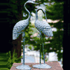 Brass Love Cranes : Standing Pair