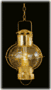 Brass Globe Lamp, Oil