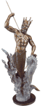 Brass King Neptune II Nautical Sculpture