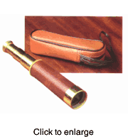 Brass Telescope <BR>(leatherette) - click to enlarge
