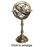 Bronze Armillary Sphere - click to enlarge