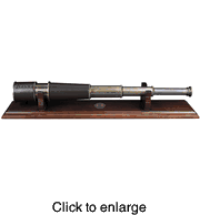 Bronze Spyglass / Telescope with Wood Stand - click to enlarge