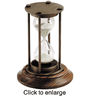 Bronzed 30 Minute Hourglass. - click to enlarge