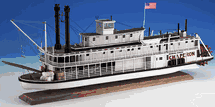Chaperon Sternwheel Wood Riverboat Kit by Model Shipways