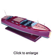 Chris Craft 28' Wood Model Boat  - click to enlarge
