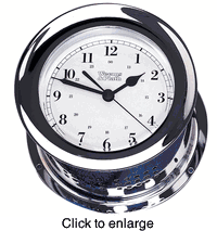 Chrome Atlantis Quartz Clock. - click to enlarge