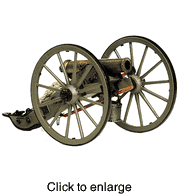 Civil War Mountain Howitzer 12-pounder Metal Cannon Kit - click to enlarge
