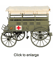 Civil War Rucker Ambulance Metal and Wood Model Kit - click to enlarge