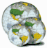 Clear Political Inflatable Globe 27"