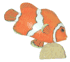 Clown Fish (4") Collectible  by Nature Crafts 