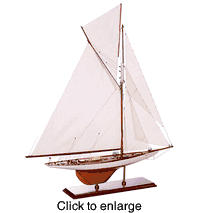 Columbia, 1899 Model Yacht - click to enlarge