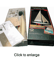 Constellation America's Cup 1964 Model Boat Kit by Amati - Resin Hull - click to enlarge