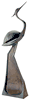 Contemporary Heron  Bronze Sculpture