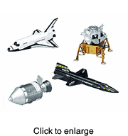 Corgi Space Race (4 Piece Set) Die Cast Models - click to enlarge
