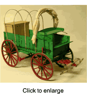 Cowboy Chuck Wagon Wood Model Kit - click to enlarge