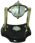 Crystal Globe with Clock