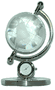 Crystal Globe with Clock