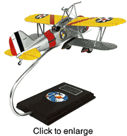 Curtiss F9C Sparrowhawk Wood Model Airplane - click to enlarge