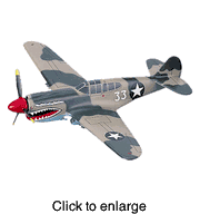 Curtiss P-40 "Warhawk" - click to enlarge