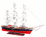 Cutty Sark Clipper Ship Wood Model