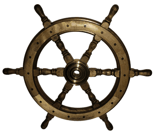 Deluxe Ship Wheel 24" -Antiqued Finish