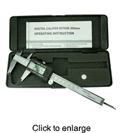 Digital Hobby Caliper with Metric, Decimals & Fractions - click to enlarge