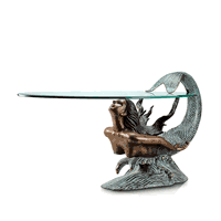 Diving Mermaid Coffee Table Brass