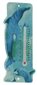 Dolphin Ceramic Thermometer