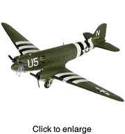 Douglas C-47 Skytrain Buzz Buggy (large) Die Cast Model  Airplane by Corgi - click to enlarge