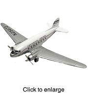 Douglas DC-3 Continental  Die Cast Airplane Model by Corgi - click to enlarge