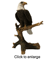 Eagle on a branch porcelain figurine by Lefton - click to enlarge