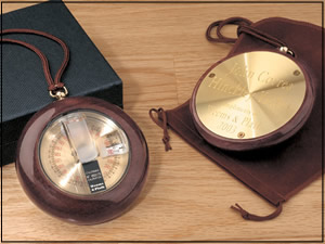 Elegant Hand Bearing Compass Back
