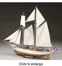 Etoile Wooden Ship Model Kit by Billings Boats - click to enlarge