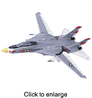 F - 14A Tomcat, VF -1, "Wolf Pack", (NAVY). - click to enlarge