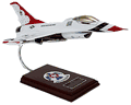F-16A Falcon Thunderbird Wood Model Airplane