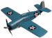 F - 4F - 4  Wildcat Airplane Model  (NAVY)