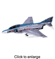 F - 4S Phantom II, VMFA - 321, (MARINES). - click to enlarge